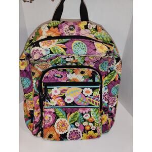 Vera Bradley Bancroft Backpack Vibrant Black Floral
